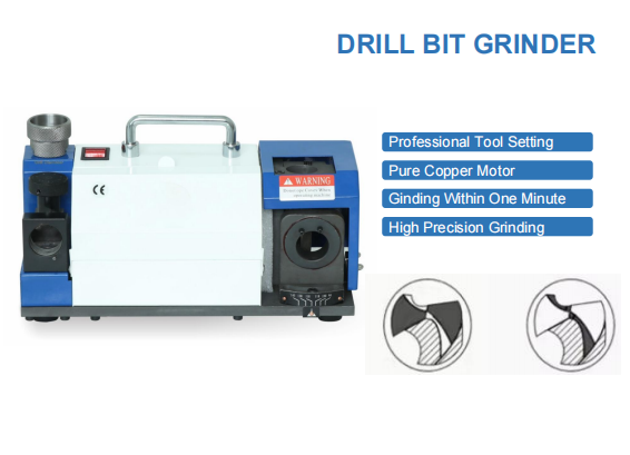 TR13 Portable Drill Bit Sharpener | Professional Grinding Machine for HSS Twist Drills