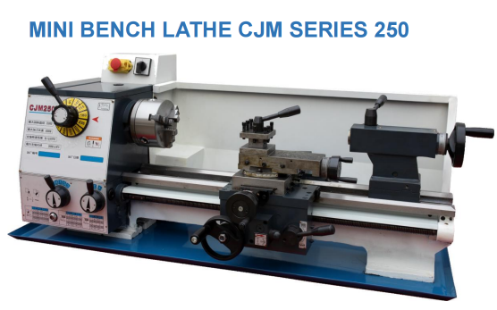 CJM250 Mini Metal Lathe Machine | Precision Turning Equipment for Workshop Applications